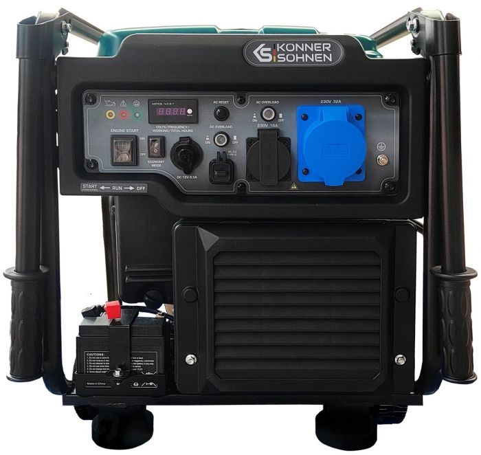 Генератор бензиновий інверторний Konner&Sohnen 6500iE 230В, 6.5кВт, електростартер, 42кг