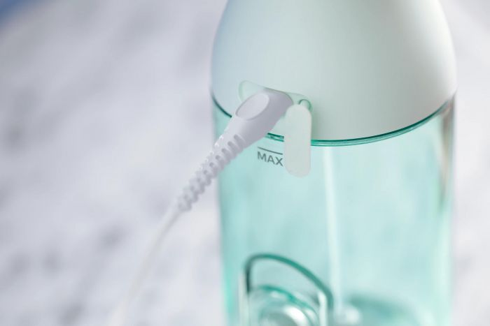 Іригатор Philips портативний Sonicare Cordless Power Flosser 3000, чохол, 2 насадки, м'ятний