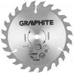 Диск пильний Graphite по дереву, 150х10мм, 1.6мм, 24 зубів