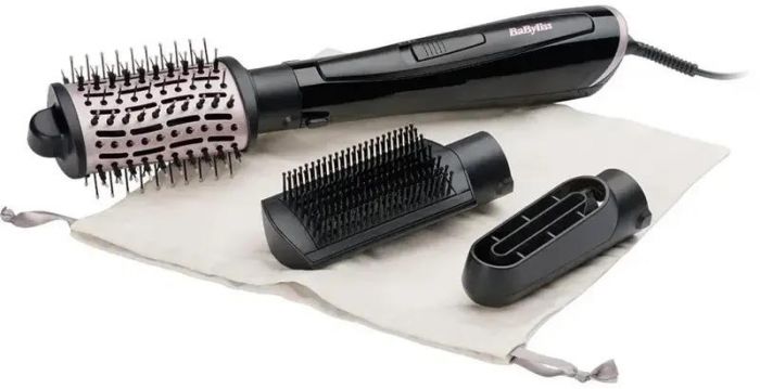 Фен-щітка Babyliss Style Smooth, 1000Вт, 2 режими, іоніз-я, хол. обдув, кераміка, чорний