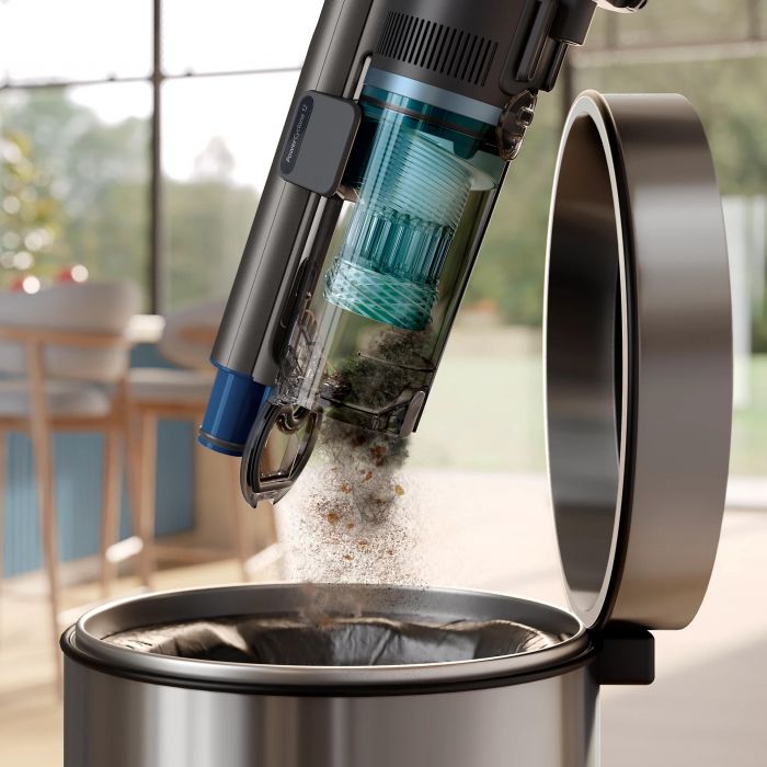 Пилосос Philips безпровідний Complete Series 8000, вологе прибирання, конт пил -0.6л, автон. робота до 80хв, чорно-блакитний