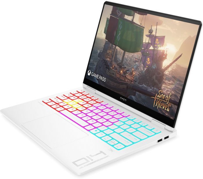 Ноутбук HP OMEN Transcend 14-fb1001ua 14" 3K OLED, Intel U9-285H, 64GB, F2048GB, NVD5070-8, Win11, білий