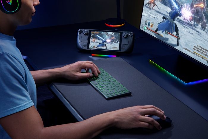 Клавіатура Razer Joro Ultra Low-Profile, 86key, BT, EN, RGB, чорний