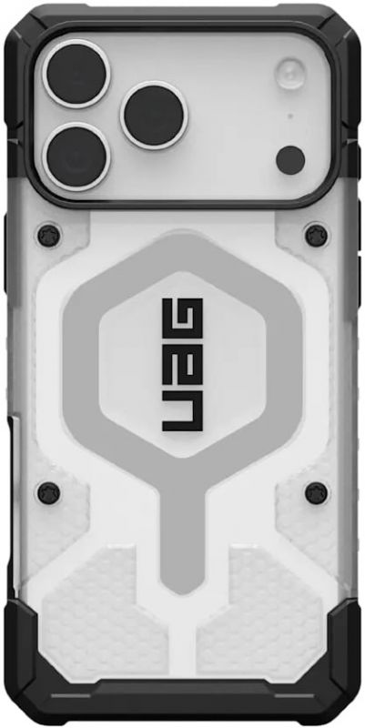 Чохол UAG для iPhone 17 Pro Max, Pathfinder Clear MagSafe, Ice/Silver