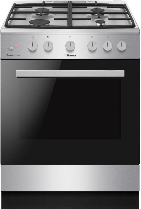 Плита Hansa газова, 70л, 60x60см, чавун, нерж