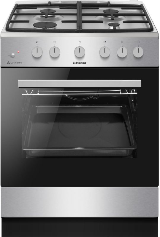 Плита Hansa газова, 70л, 60x60см, чавун, нерж