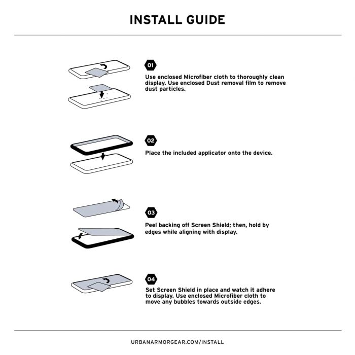 Захисне скло UAG для iPhone 17, Clear