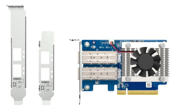 Мережева карта QNAP Dual-port SFP+ 10GbE Gen3 x8 (Broadcom BCM57412)