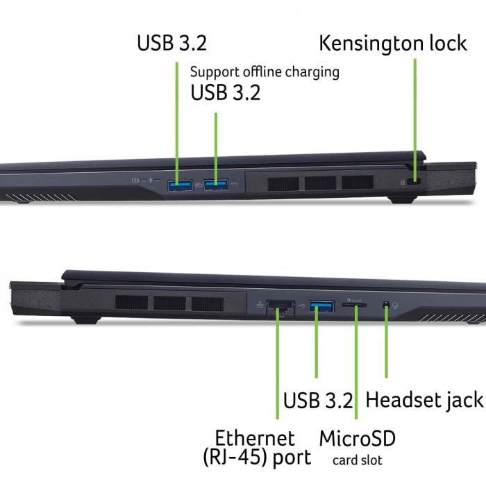 Ноутбук Acer Predator Helios Neo 16 PHN16-73 16" WQXGA, Intel U7-255HX, 16GB, F1TB, NVD5070-8, Lin, чорний