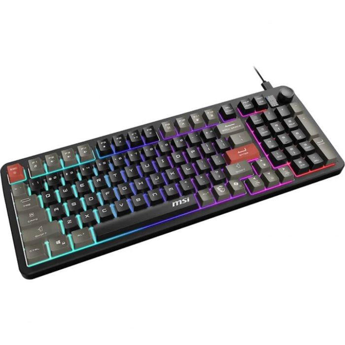 Клавіатура мембранна MSI FORGE GK110 UA 98key, USB-A, EN/UKR/RU, LED, чорний