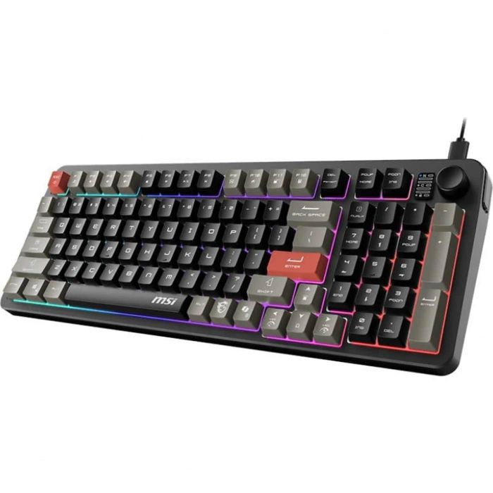 Клавіатура мембранна MSI FORGE GK110 UA 98key, USB-A, EN/UKR/RU, LED, чорний