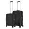 Набір валіз 2E, Aero, поліпропілен, (M+S), TSA, 4 колеса, EXP, чорний