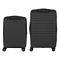 Набір валіз 2E, Aero, поліпропілен, (M+S), TSA, 4 колеса, EXP, чорний