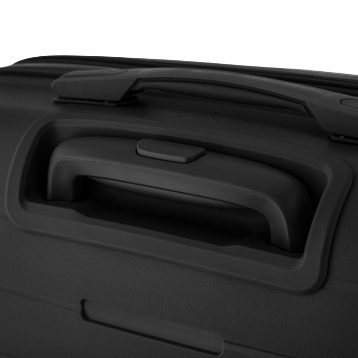 Набір валіз 2E, Aero, поліпропілен, (M+S), TSA, 4 колеса, EXP, чорний