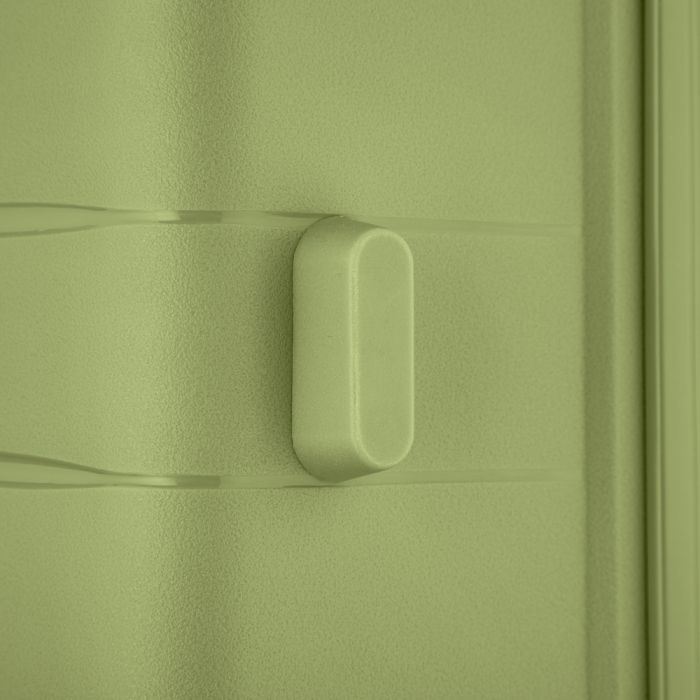 Набір валіз 2E, Aero, поліпропілен, (M+S), TSA, 4 колеса, EXP, оливково-зелений