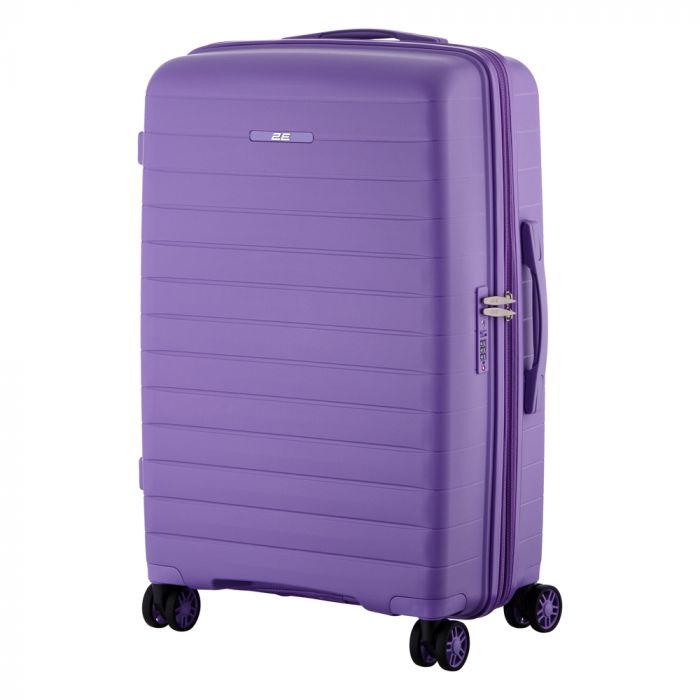 Набір валіз 2E, Aero, поліпропілен, (M+S), TSA, 4 колеса, EXP, лавандовий