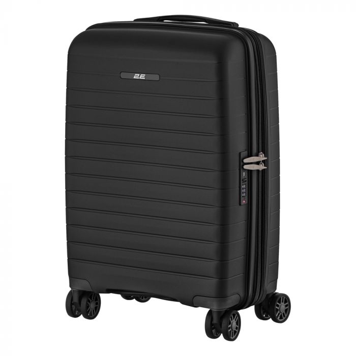 Набір валіз 2E, Aero, поліпропілен, (L+M+S), TSA, 4 колеса, EXP, чорний