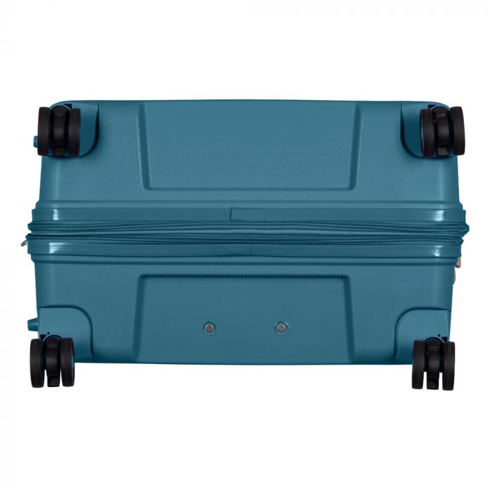 Набір валіз 2E, Aero, поліпропілен, (L+M+S), TSA, 4 колеса, EXP, синій