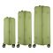 Набір валіз 2E, Aero, поліпропілен, (L+M+S), TSA, 4 колеса, EXP, оливково-зелений