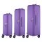 Набір валіз 2E, Aero, поліпропілен, (L+M+S), TSA, 4 колеса, EXP, лавандовий