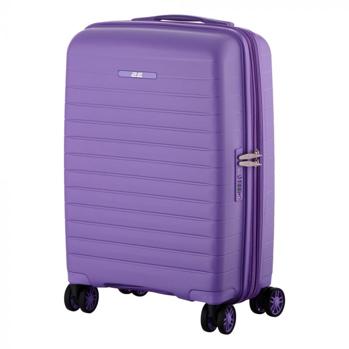Набір валіз 2E, Aero, поліпропілен, (L+M+S), TSA, 4 колеса, EXP, лавандовий