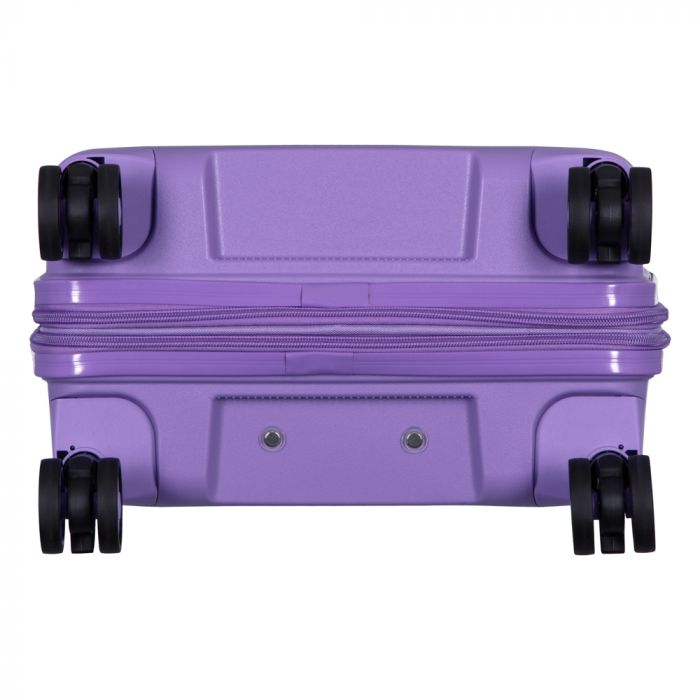 Набір валіз 2E, Aero, поліпропілен, (L+M+S), TSA, 4 колеса, EXP, лавандовий