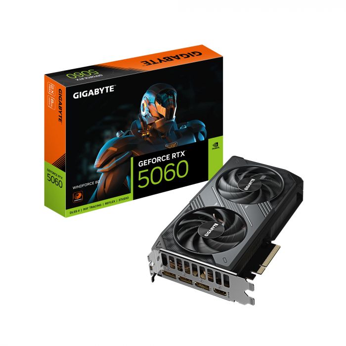 Відеокарта GIGABYTE GeForce RTX 5060 8GB GDDR7 WINDFORCE 2