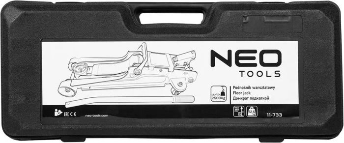 Домкрат Neo Tools, гідравлічний підкатний 2.5т, 85-385мм