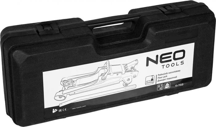 Домкрат Neo Tools, гідравлічний підкатний 2.5т, 85-385мм