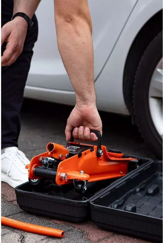 Домкрат Neo Tools, гідравлічний підкатний 2.5т, 85-385мм