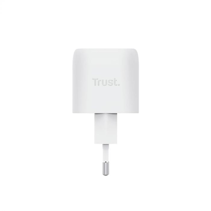Зарядний пристрій мережевий Trust Maxo 30Вт, GaN, USB-C, PD/PPS, білий