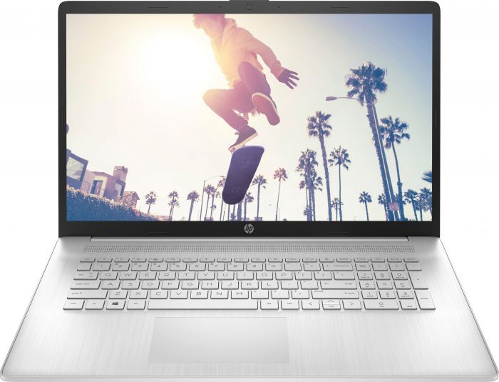 Ноутбук HP 17-cp2016ua 17.3" FHD IPS AG, AMD R5-7520U, 16GB, F512GB, UMA, DOS, сріблястий