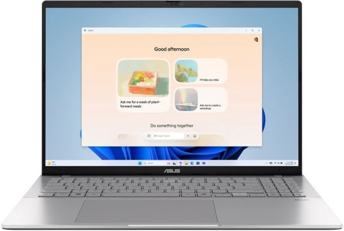 Ноутбук ASUS Vivobook S 16 M3607HA-RP010 16" WUXGA IPS, AMD R7-260, 16GB, F512GB, UMA, NoOS, Сріблястий
