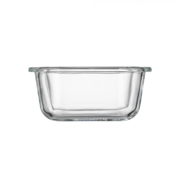 Контейнер для зберігання харчових продуктів Ardesto Gemini 0.31л, боросилікатне скло, пластик, квадратний, прозорий