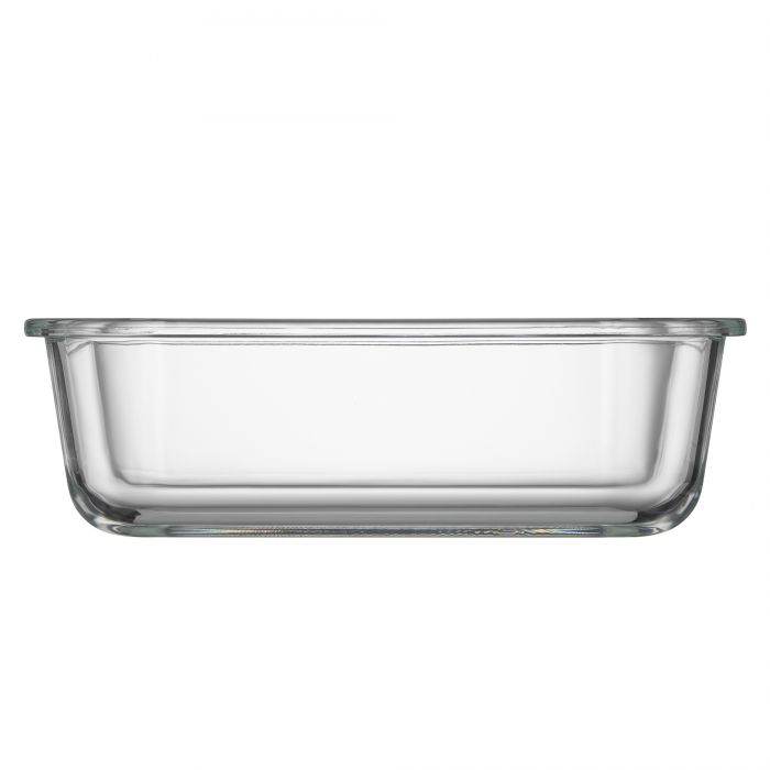 Контейнер для зберігання харчових продуктів Ardesto Gemini 1.06л, боросилікатне скло, пластик, прямокутний, прозорий