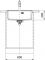 Мийка кухонна Franke Maris, фраграніт, прямокутник, без крила, 560х510х200мм, чаша - 1, врізна, MRG 610-52 TL, онікс
