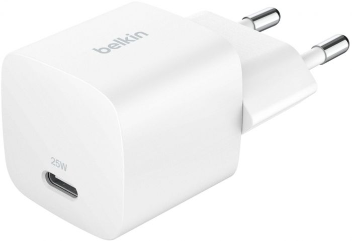 Зарядний пристрій мережевий Belkin 25Вт USB-С PD PPS, білий