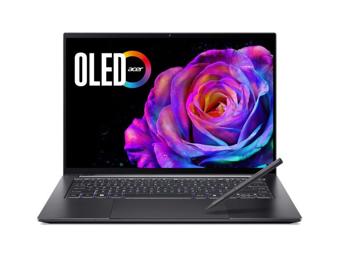 Ноутбук Acer Swift X 14 SFX14-73G 14.5" 2.8K OLED, Intel U7-255H, 16GB, F1TB, NVD5050-8, Win11, сірий