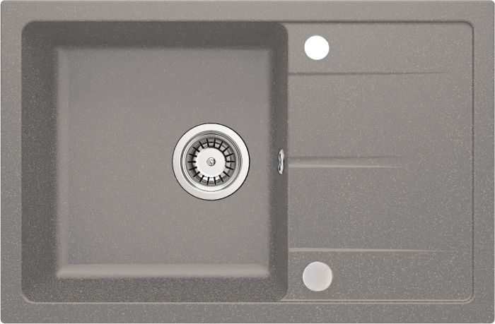 Набір для кухні Deante Leda, гранітна мийка ZRD_S113 + зміш. BOC_S740, сірий металік