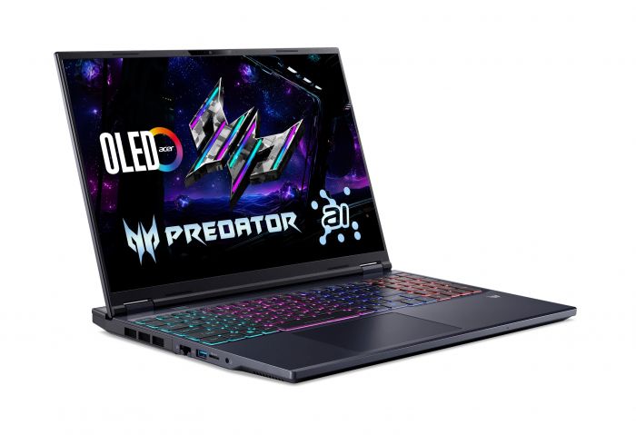 Ноутбук Acer Predator Helios Neo 16 PHN16-73 16" WQXGA IPS, Intel U9-275HX, 64GB, F2TB, NVD5060-8, Lin, чорний