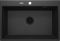 Мийка кухонна Deante Eridan, граніт, прямокутна, без крила, 700х520х210мм, чаша - 1, врізна, металічний графіт
