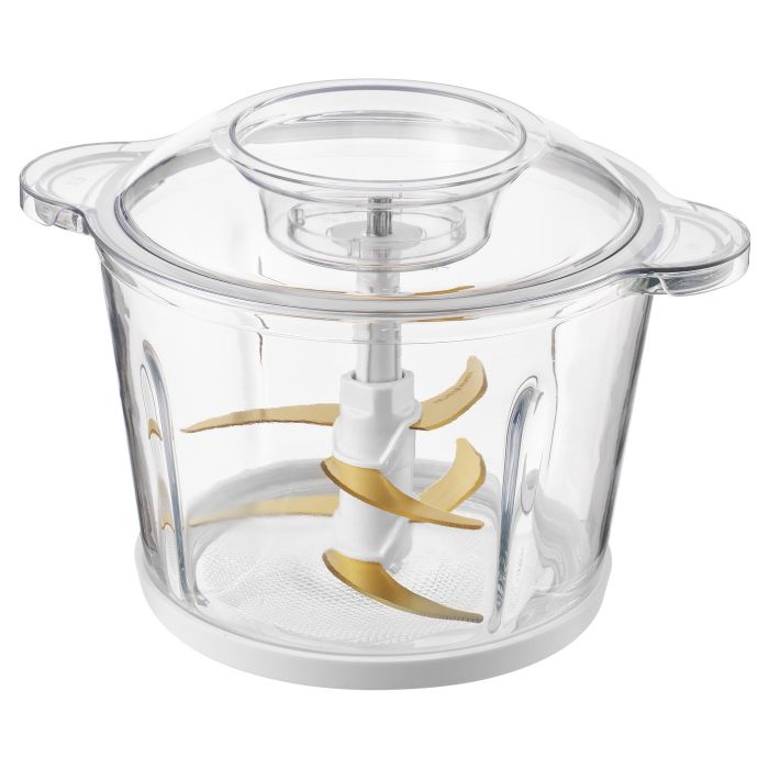 Подрібнювач Sencor, 800 Вт, 6 лез, чаша-3 л., скло, білий