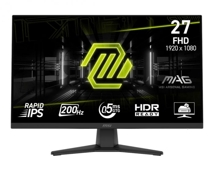 Монітор MSI 27" MAG 272F HDMI, DP, Audio, IPS, 1920x1080, 200Hz, 0.5ms, sRGB 115%, FreeSync
