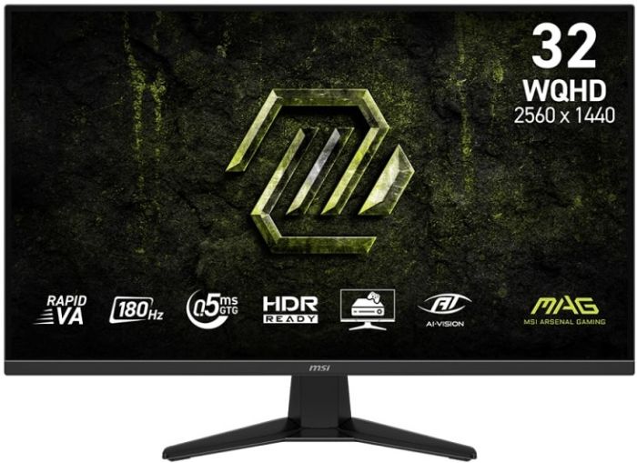 Монітор MSI 31.5" MAG 325QF-E18V 2xHDMI, DP, Audio, VA, 2560x1440, 180Hz, 0.5ms, sRGB 109%, AdaptiveSync