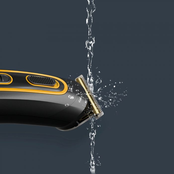 Тример Rowenta Sport Collection, для голови, носа, вух і тіла, мережа+акум., роторний мотор, насадок-8, чохол, титан.напил., чорно-жовтий