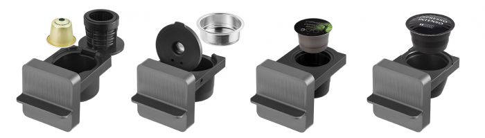 Кавоварка Catler капсульна Renzo 1.6л, капсули, мелена кава, сенсорне керування, автоматичний капучинатор, сірий