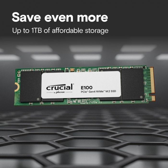 Накопичувач SSD Crucial M.2  480GB PCIe 4.0 E100