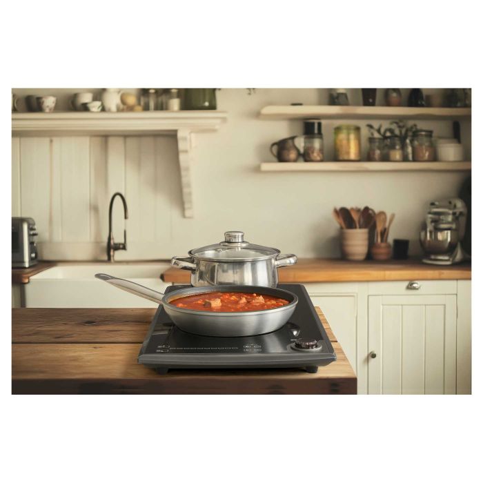 Плитка настільна Sencor індукційна, комф. - 2, 1.3+1.8кВт, управл - сенсор-мех., чорний