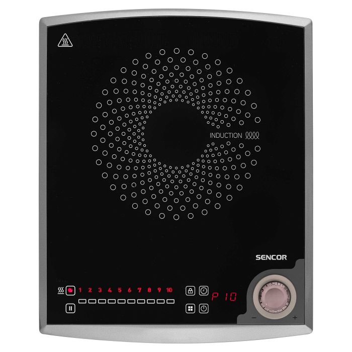 Плитка настільна Sencor індукційна , комф. - 1, 2кВт,  управл - сенсорно-мех., чорний
