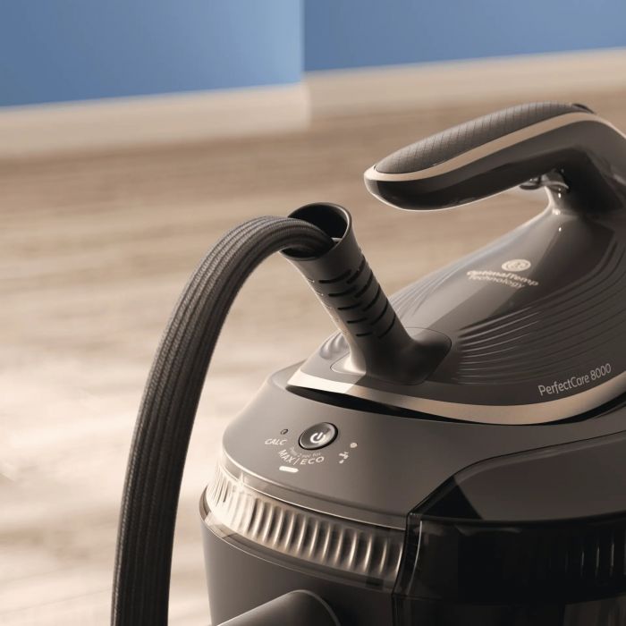 Парогенератор Philips PerfectCare 8000, 3120Вт, 1400мл, паровий удар -800гр, верт. відпарювання, нерж. сталь, чорний